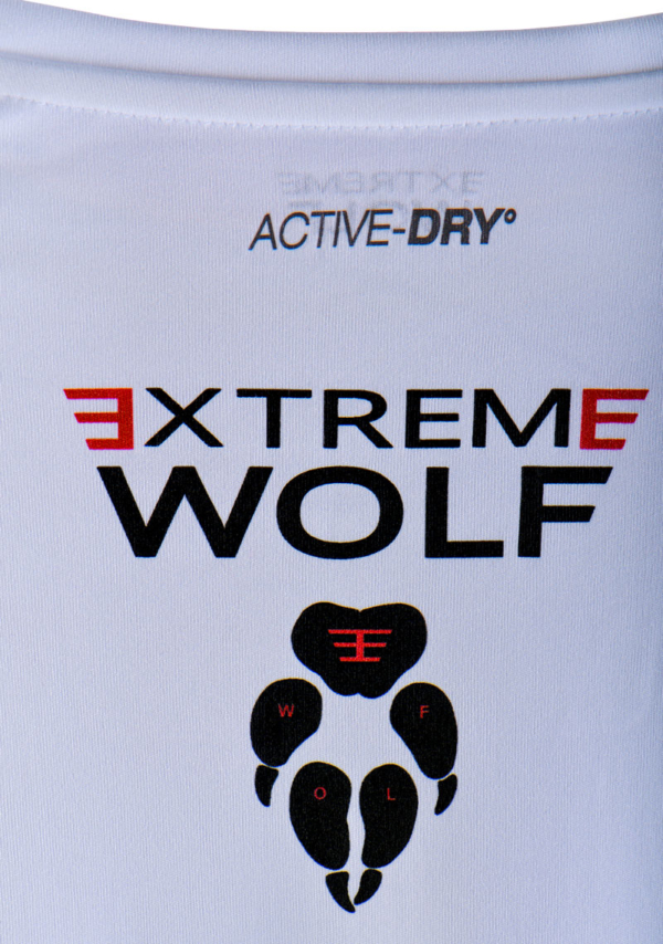 Extreme Wolf logo i łapa wilka koszulka wataha koszulka do biegania