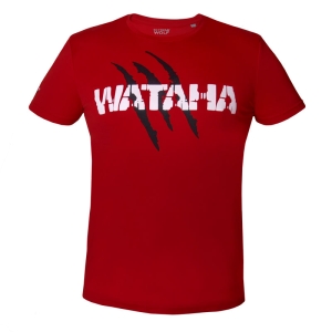 Koszulka Extreme Wolf męska czerwona bordowa koszulka do biegania dla sportowców koszulka dla biegaczy