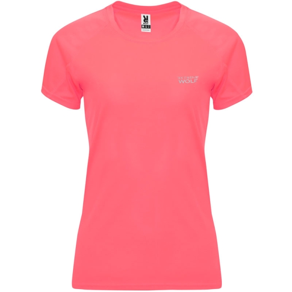 Koszulka różowa Extreme Wolf, koszulka do biegania, koszulka sportowa, przód, front, delikatny róż